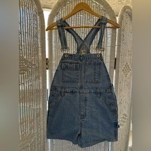 90’s Levi’s SilverTab Denim Overall Shorts